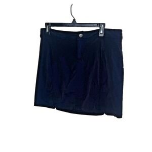 Columbia Women's Large Omni-Shield Skirt Skort  Black Advanced Repellency Sz 10